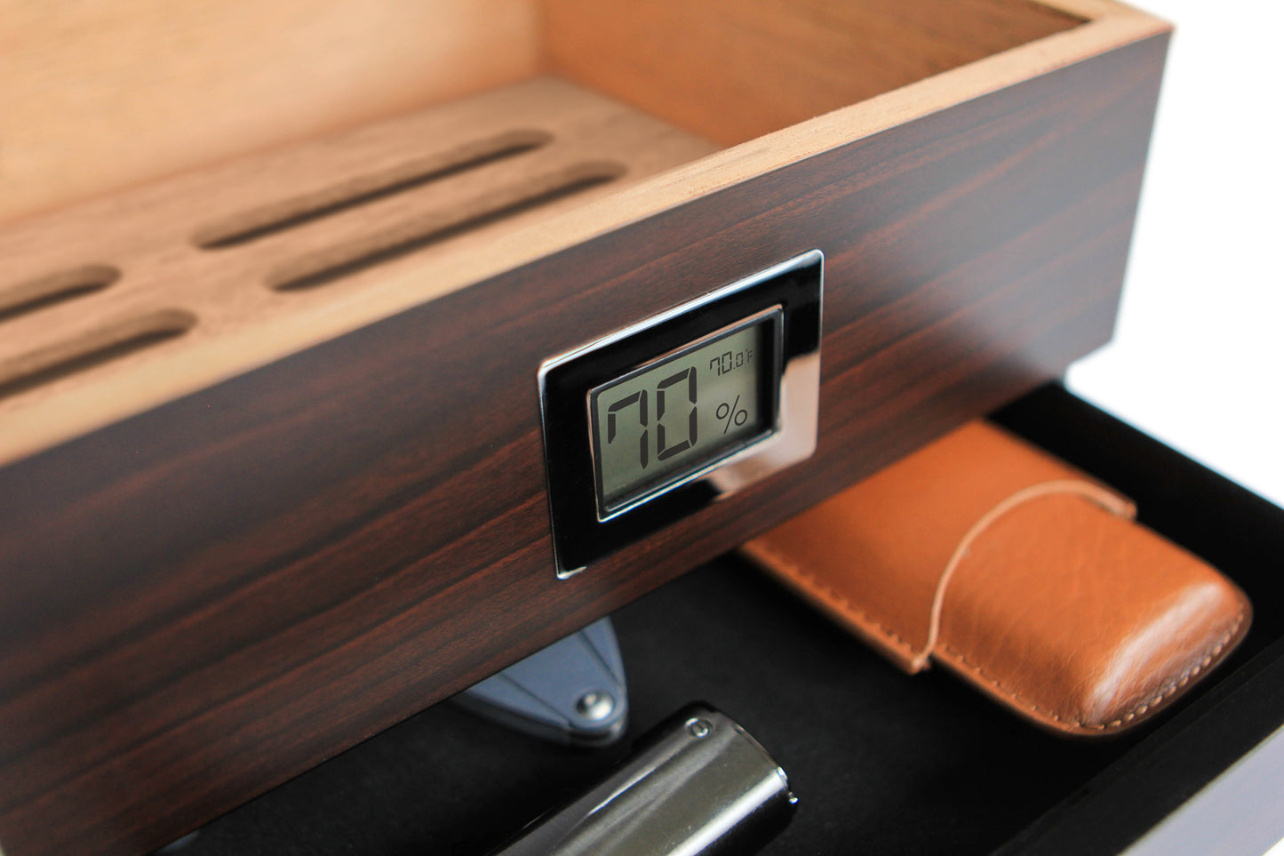Renzo Glass Top Humidor by Case Elegance