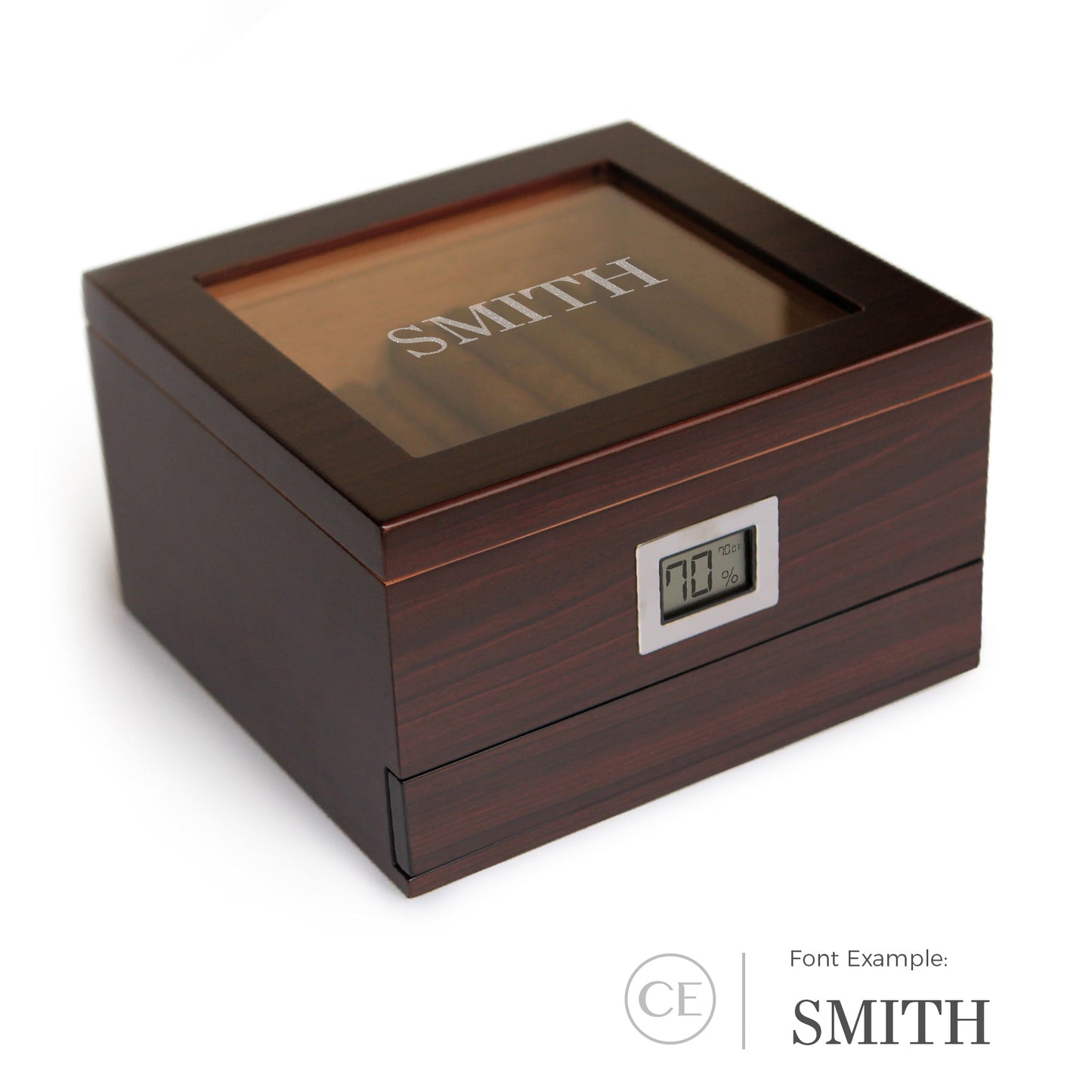 Renzo Glass Top Humidor by Case Elegance