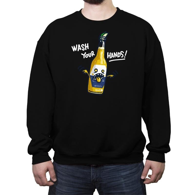 Wash Your Hands - Crew Neck Sweatshirt by RIPT Apparel