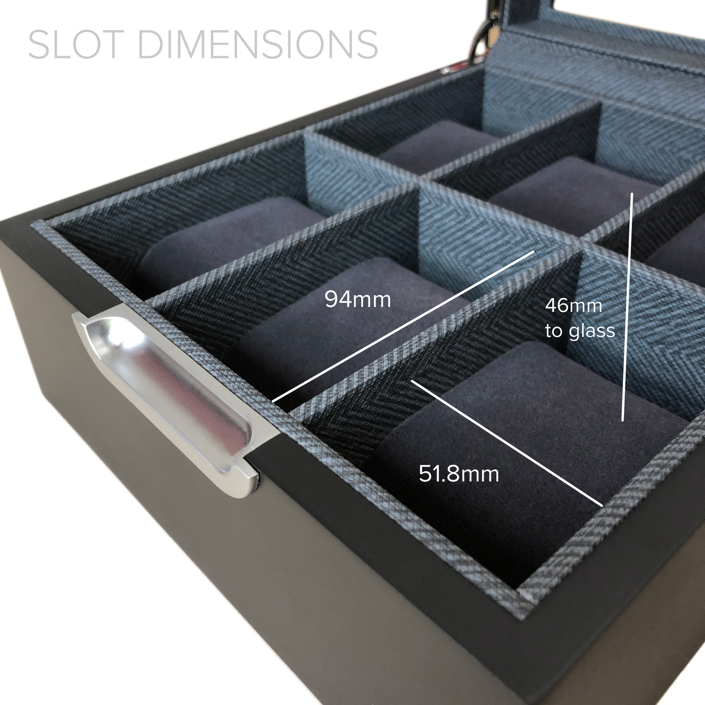 Modern 2x3 Watch Box - 6 Slot by Case Elegance