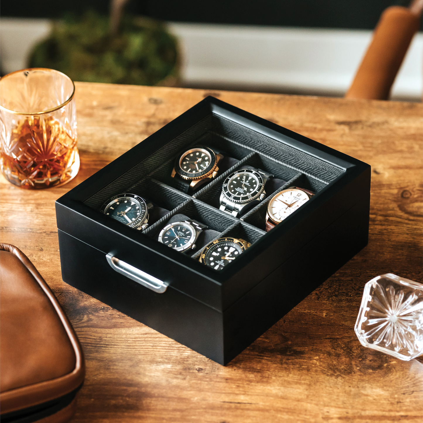 Modern 2x3 Watch Box - 6 Slot by Case Elegance