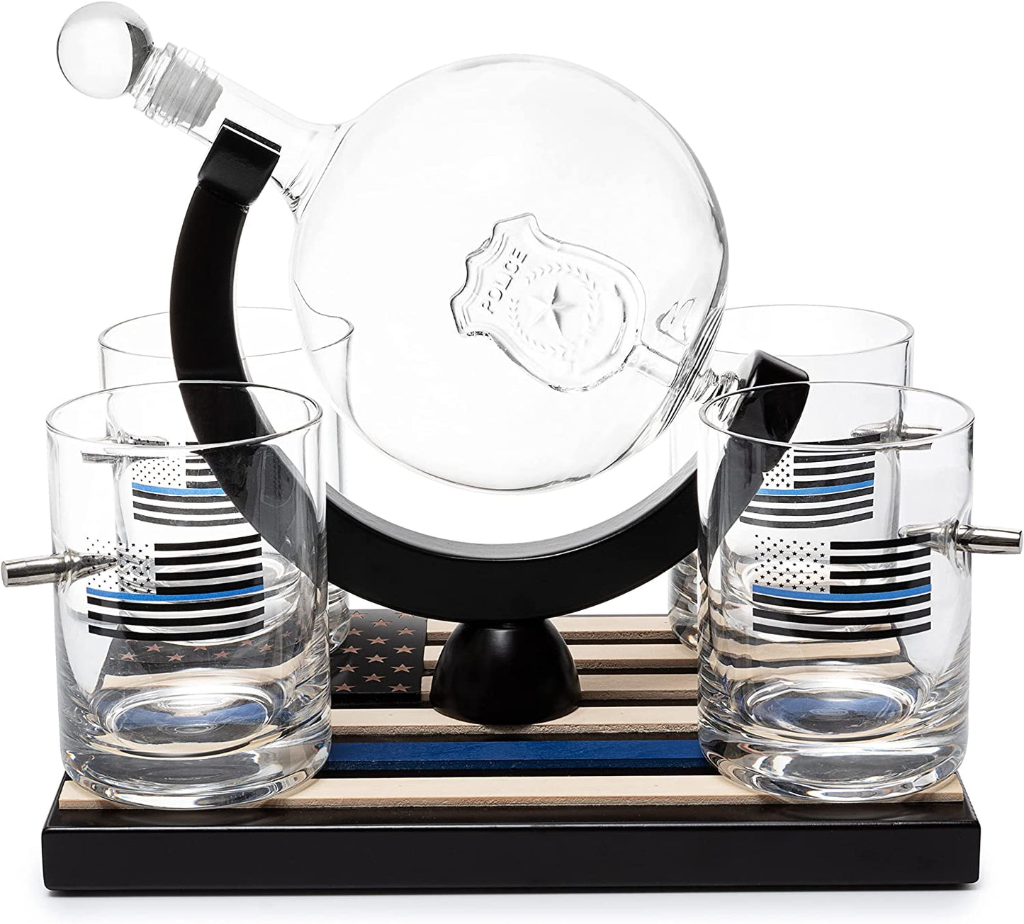 Police Officers Decanter Set - by The Wine Savant