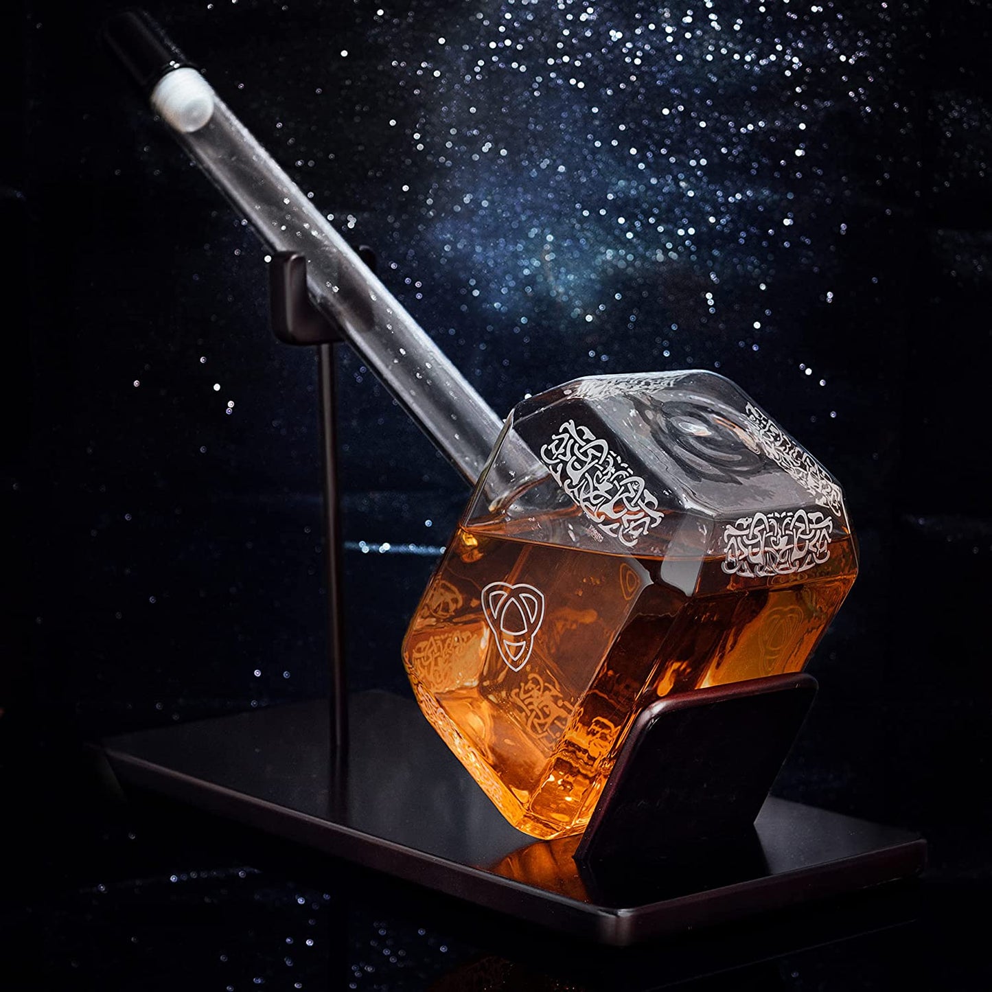 Thors Hammer Whiskey and Wine Decanter (2000ml) - by The Wine Savant