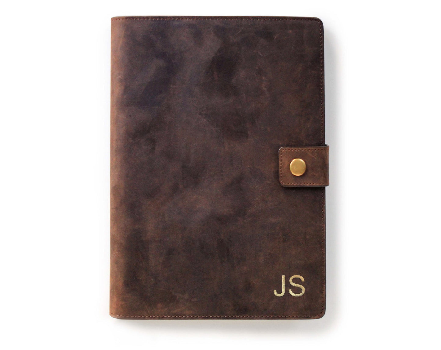 Bucksaw Refillable Brown Leather Journal by Case Elegance