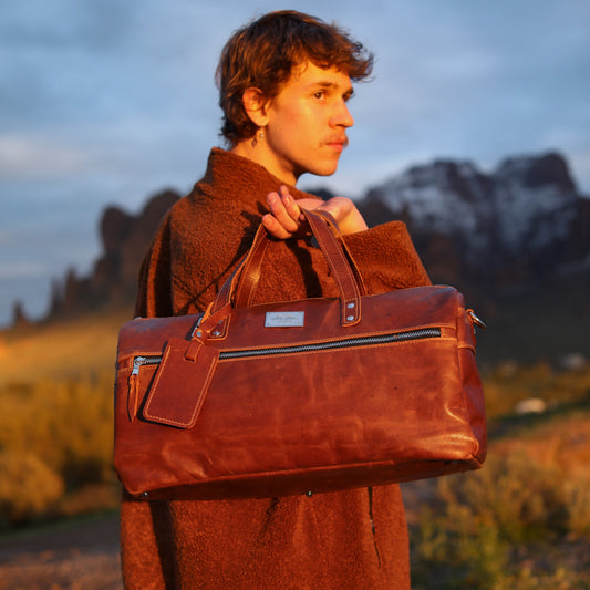 Luxury Leather Duffel Bag by Lifetime Leather Co