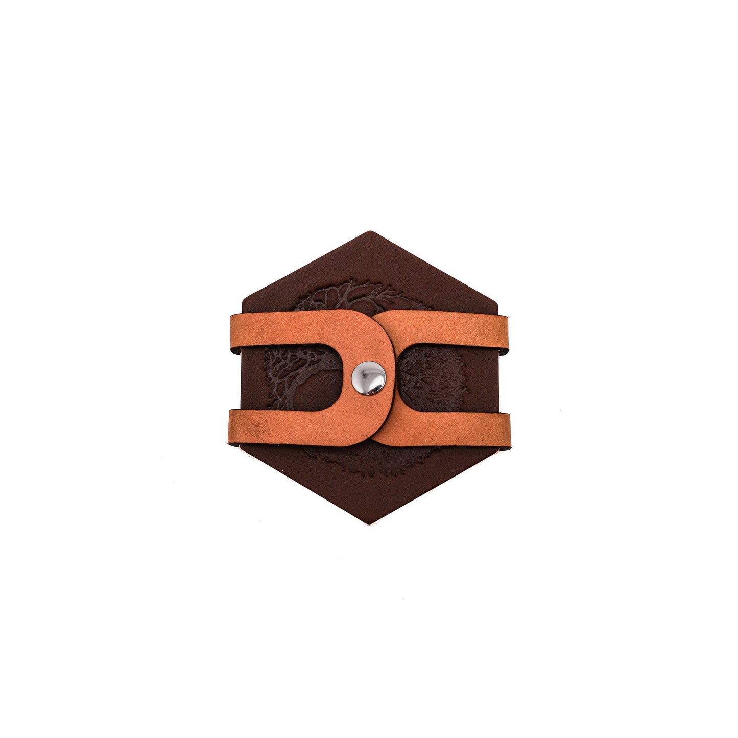 Leather Hexagon Coaster Set by Lifetime Leather Co