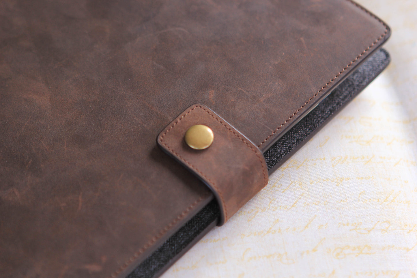 Bucksaw Refillable Brown Leather Journal by Case Elegance