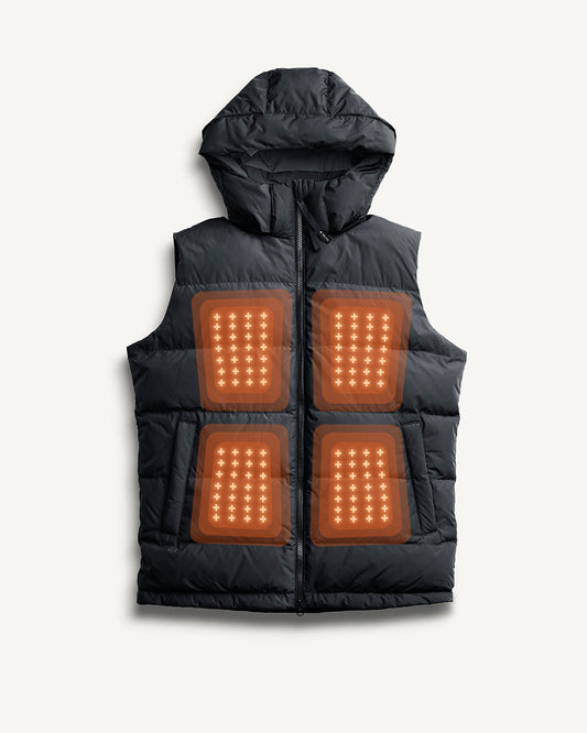 Apollo Men’s Heated Vest Black by Kelvin Coats