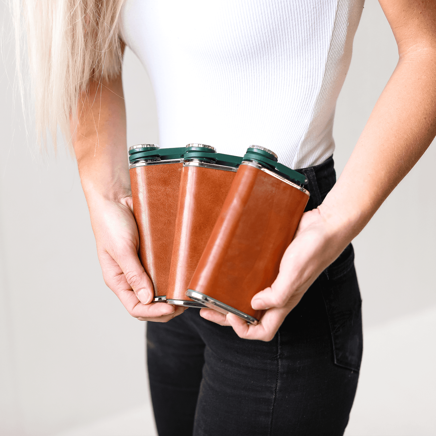 Leather Flask by Lifetime Leather Co