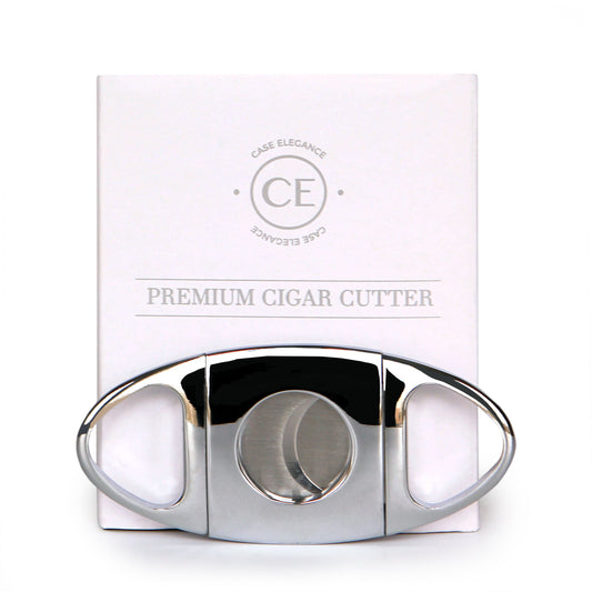 Klaro Chrome Cigar Cutter by Case Elegance