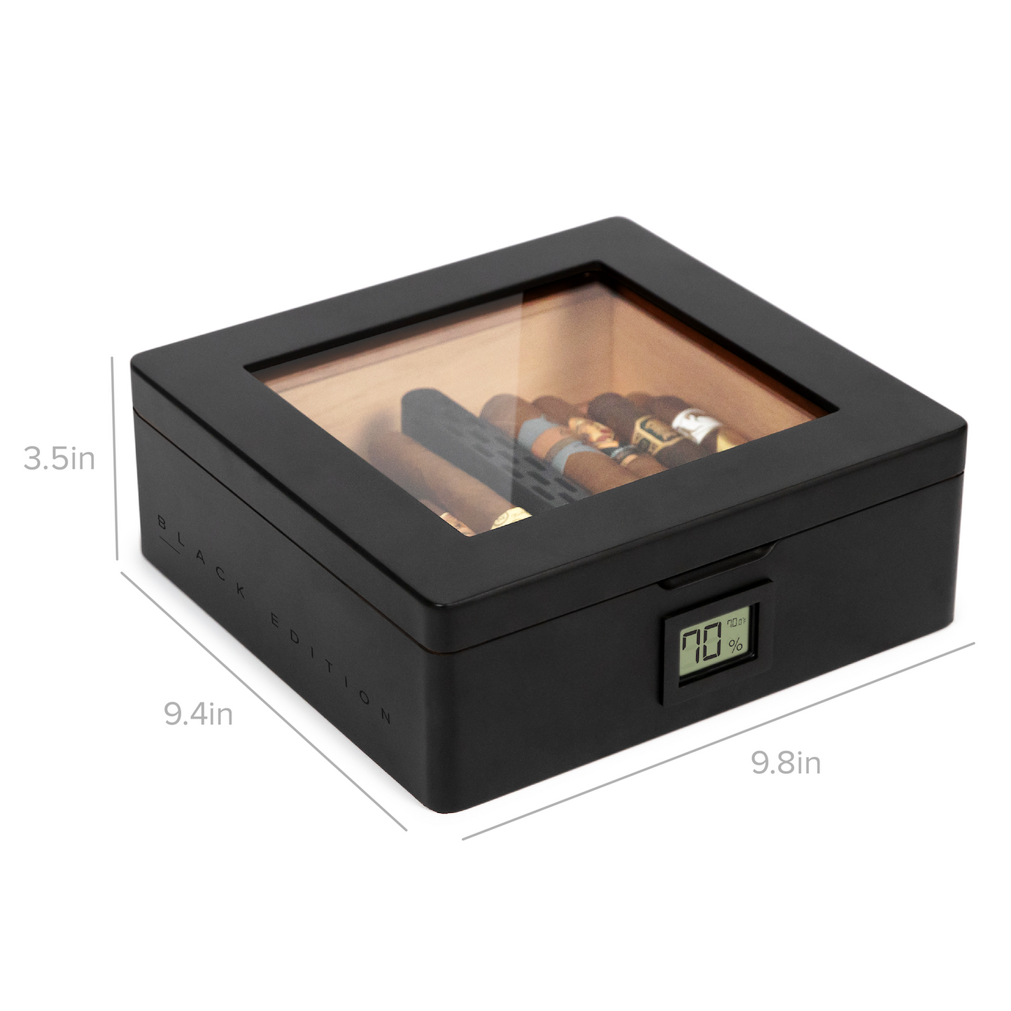 MAG Humidor - Matte Black by Case Elegance