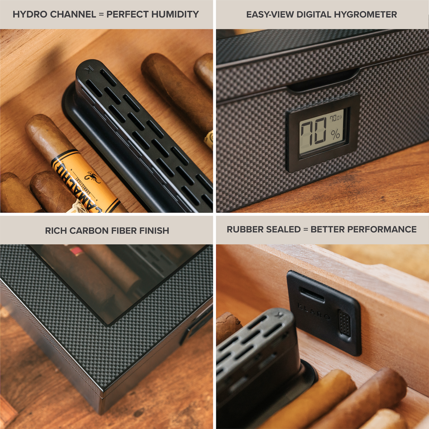 MAG Humidor - Carbon Fiber by Case Elegance