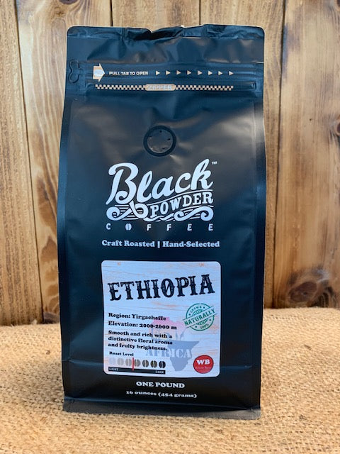 Ethiopian Limmu | Naturally Grown | Med-Light Roast by Black Powder Coffee