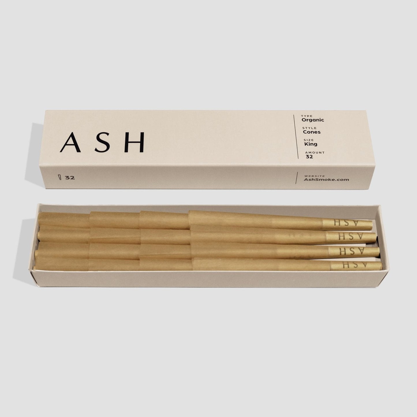 Pre-rolled Cones | Organic | 32 count | Box by ASH