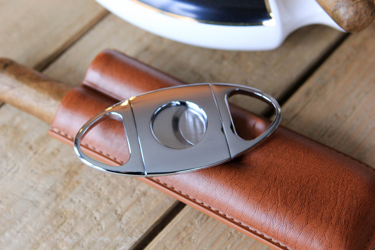 Klaro Chrome Cigar Cutter by Case Elegance