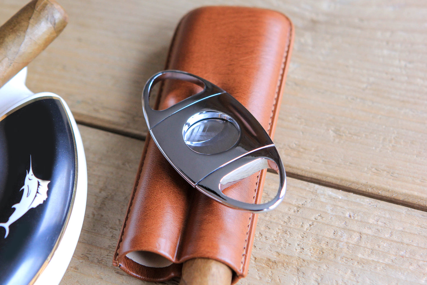 Klaro Chrome Cigar Cutter by Case Elegance