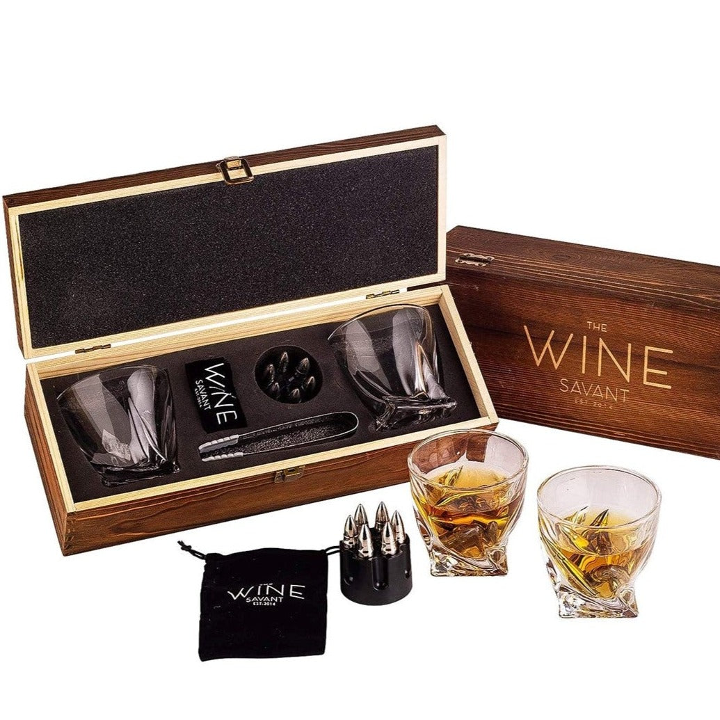 Whiskey Stones Gift Set - by The Wine Savant