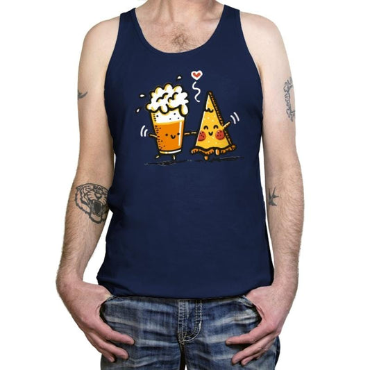 Beer and Pizza - Tanktop by RIPT Apparel