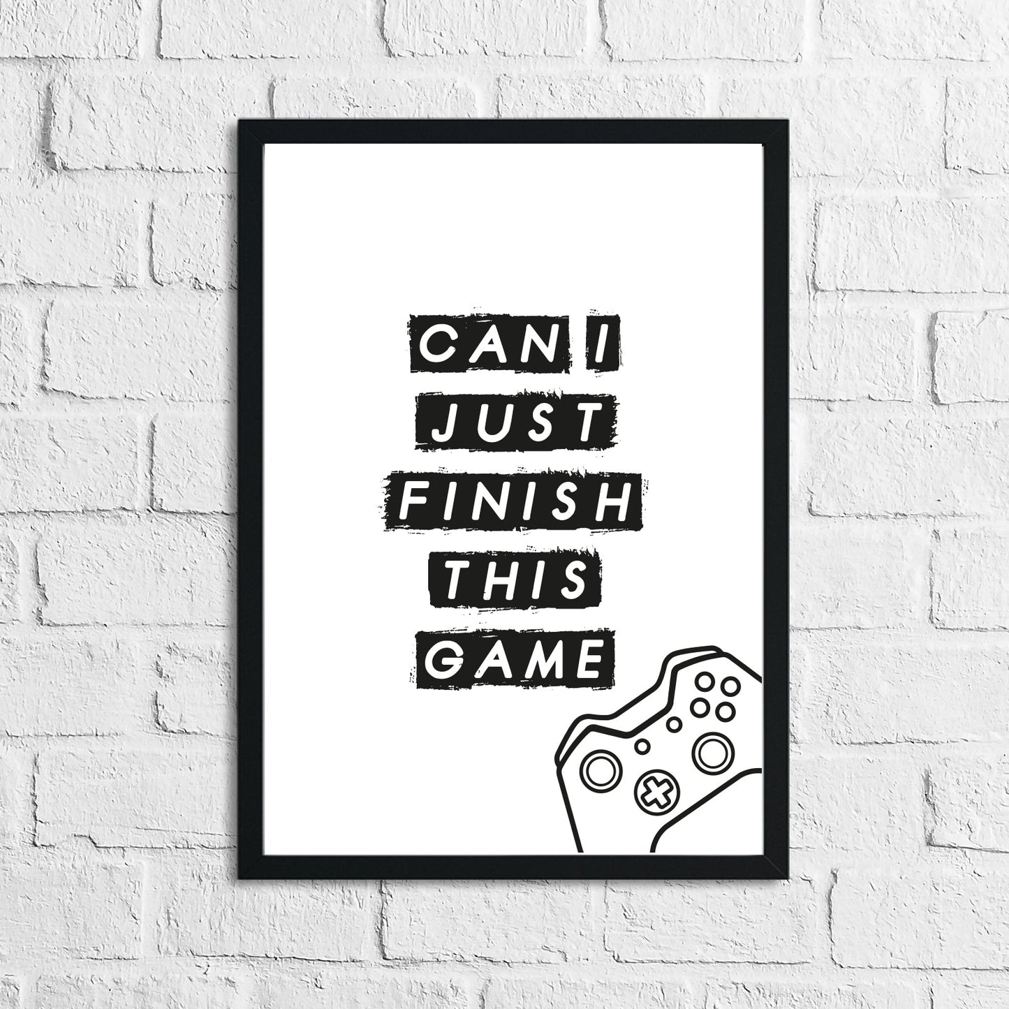 Can I Just Finish This Game Kids Children's Teenager Room Wall Decor Print by WinsterCreations™ Official Store