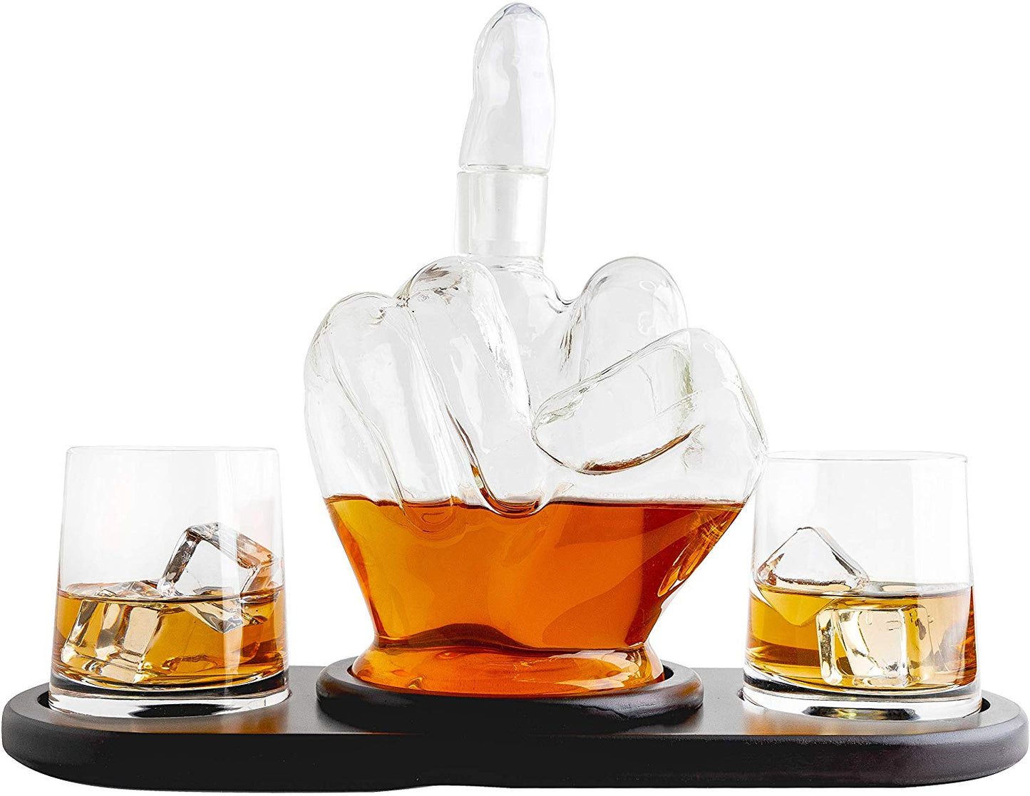 Middle Finger Novelty Whisky Decanter by The Wine Savant