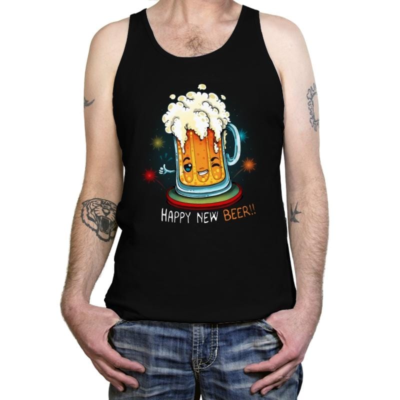 Happy New Beer - Tanktop by RIPT Apparel