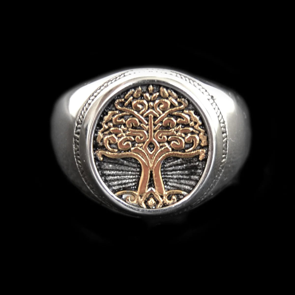 Golden Tree of Life Ring