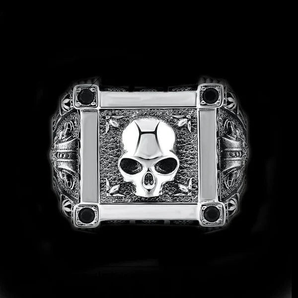 925s Silver Royal Skull Ring