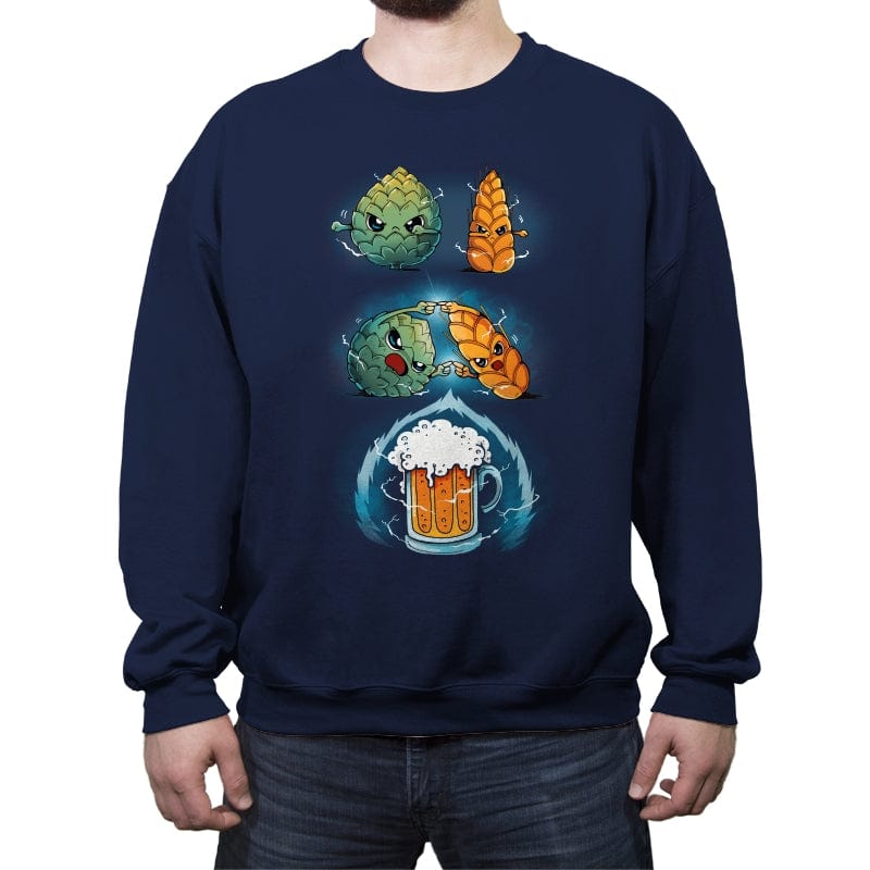 Beer Fusion Ultra Violet - Crew Neck Sweatshirt by RIPT Apparel