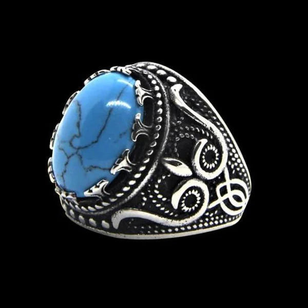 Blue Gem Stone Ring