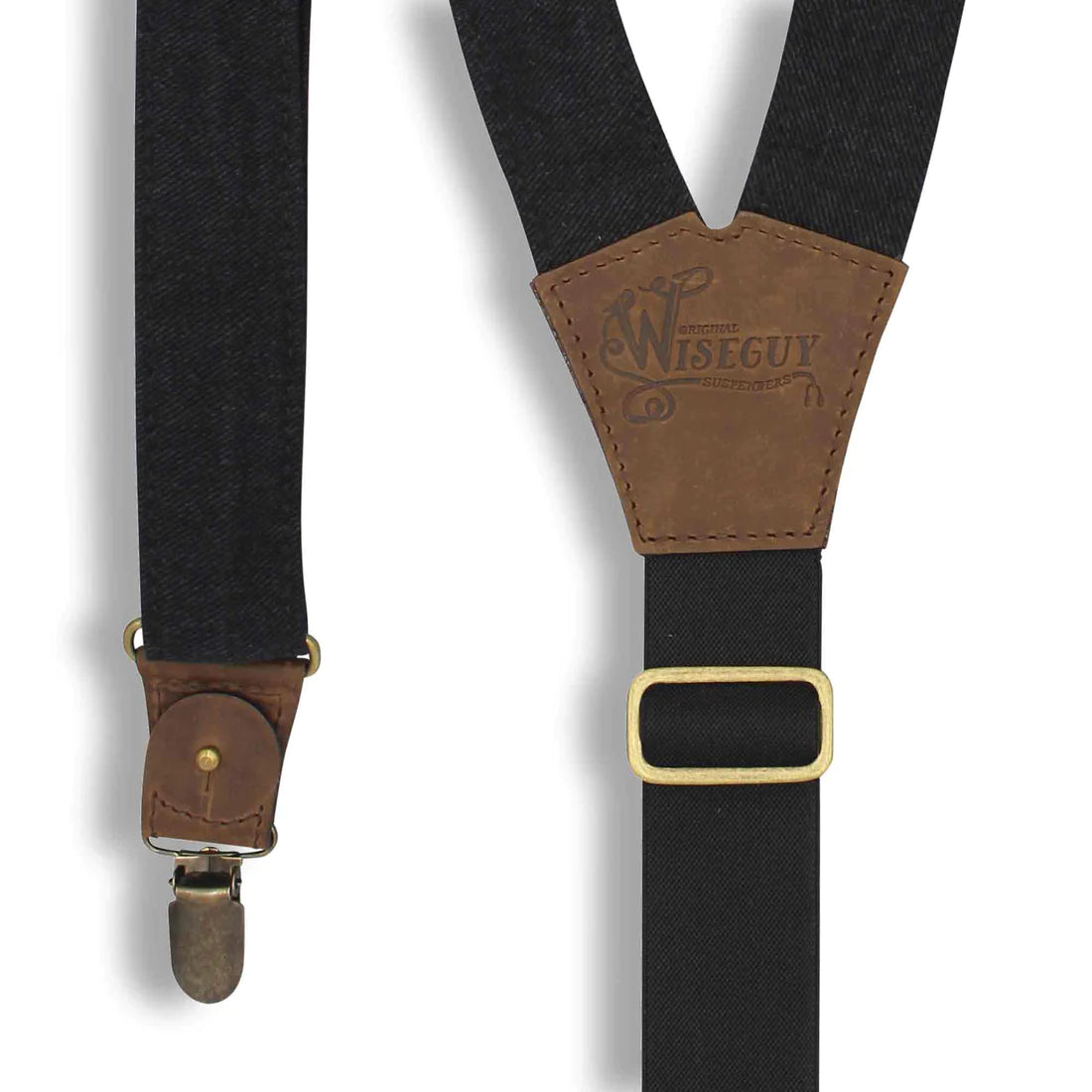 Duck Black Wide Suspenders