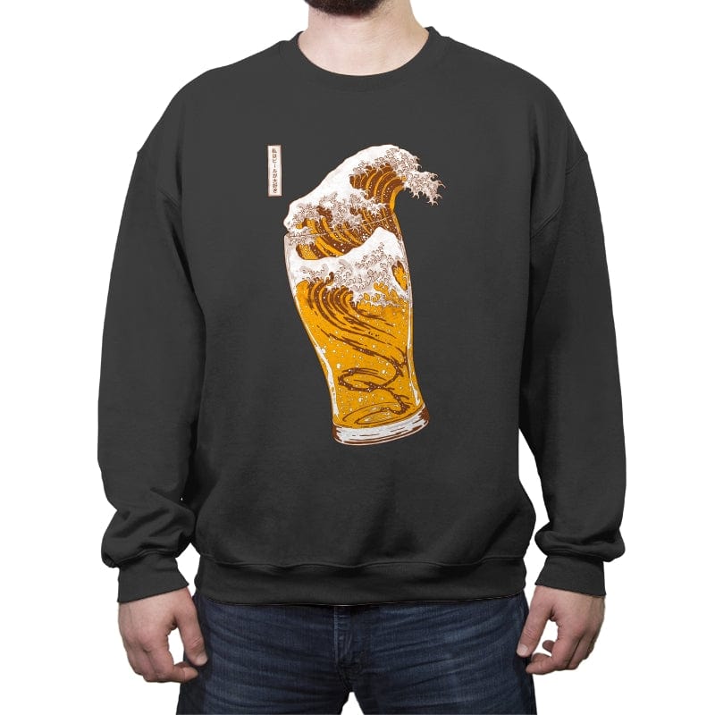 The Great Beer Wave - Crew Neck Sweatshirt by RIPT Apparel