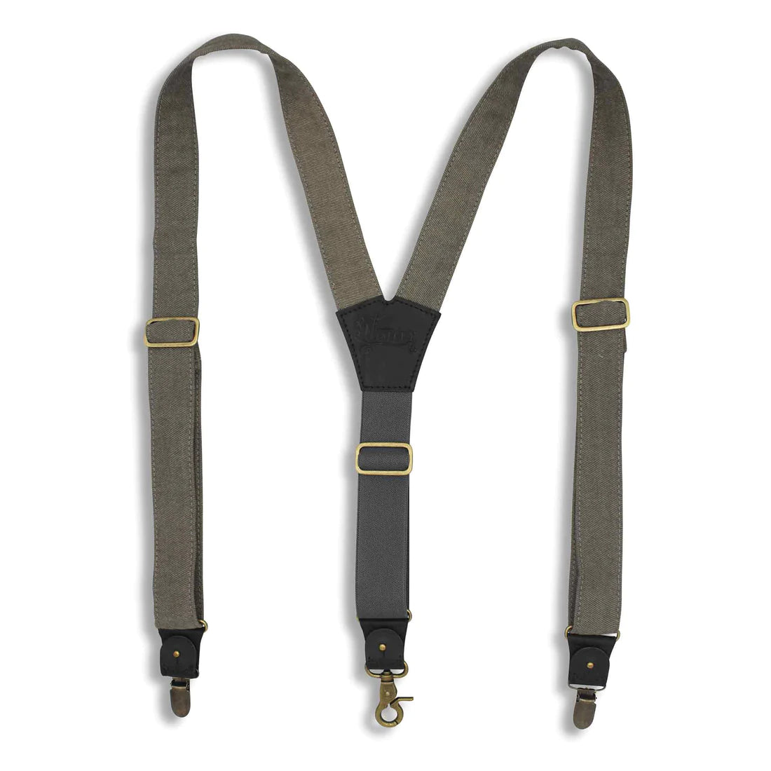 Duck Gray Wide Suspenders