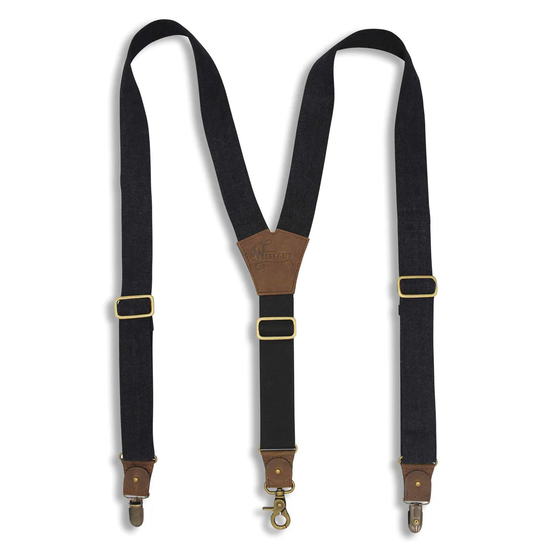 Duck Black Wide Suspenders