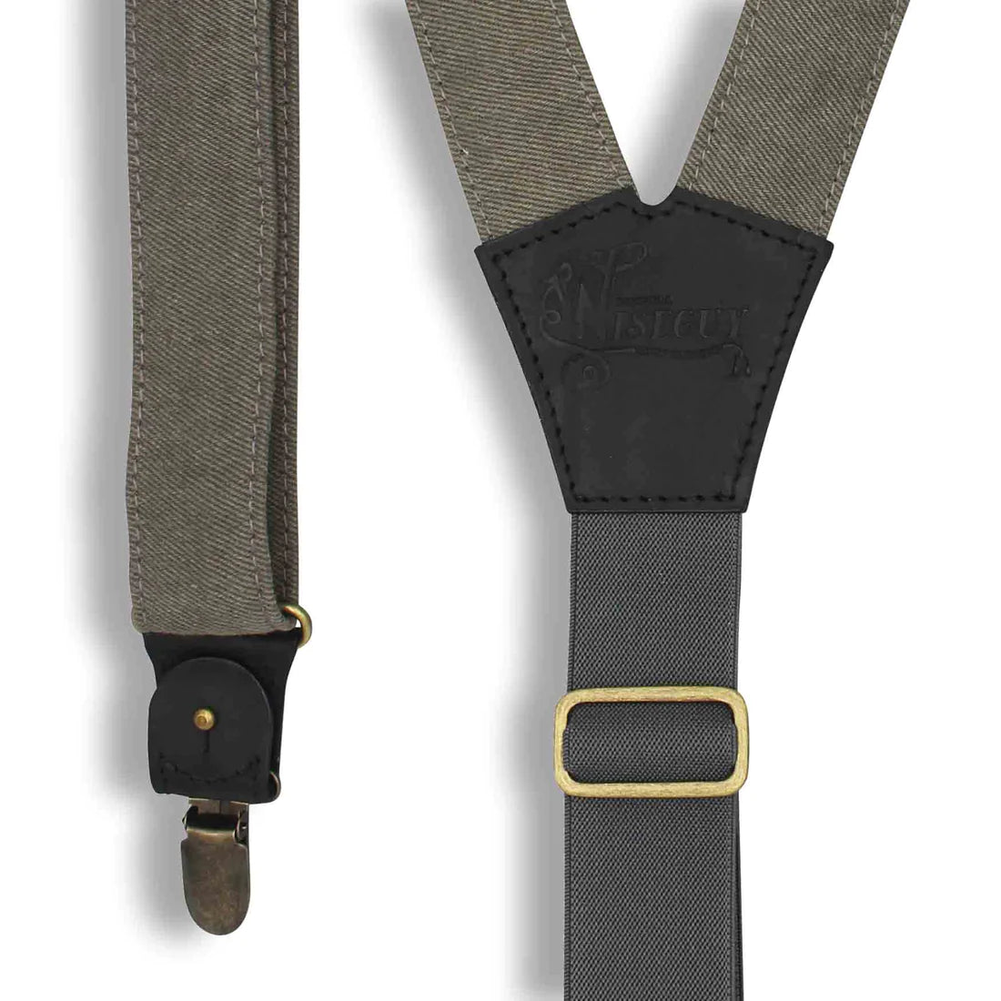 Duck Gray Wide Suspenders