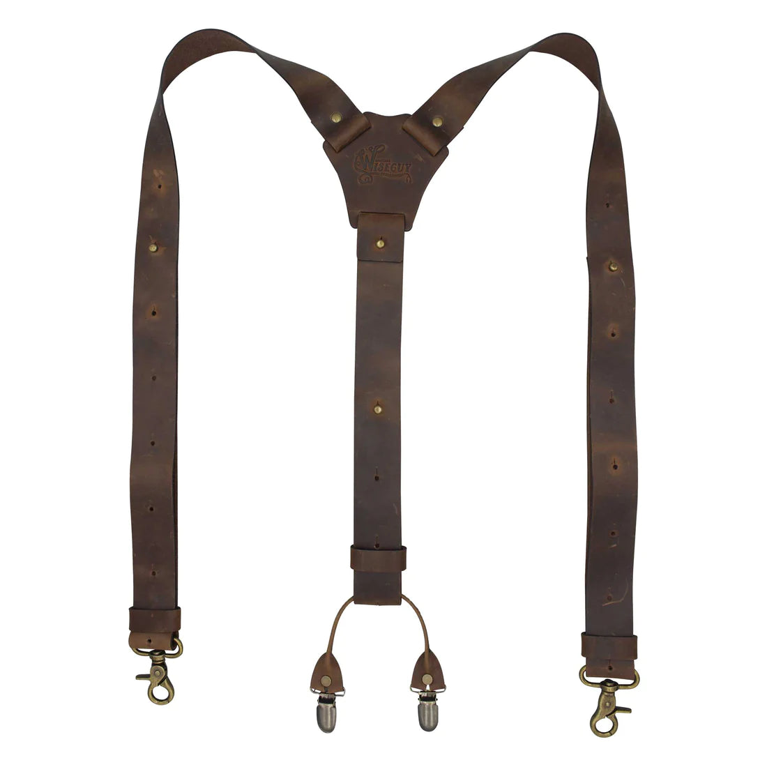 Crazy Horse Brown Wide Suspenders