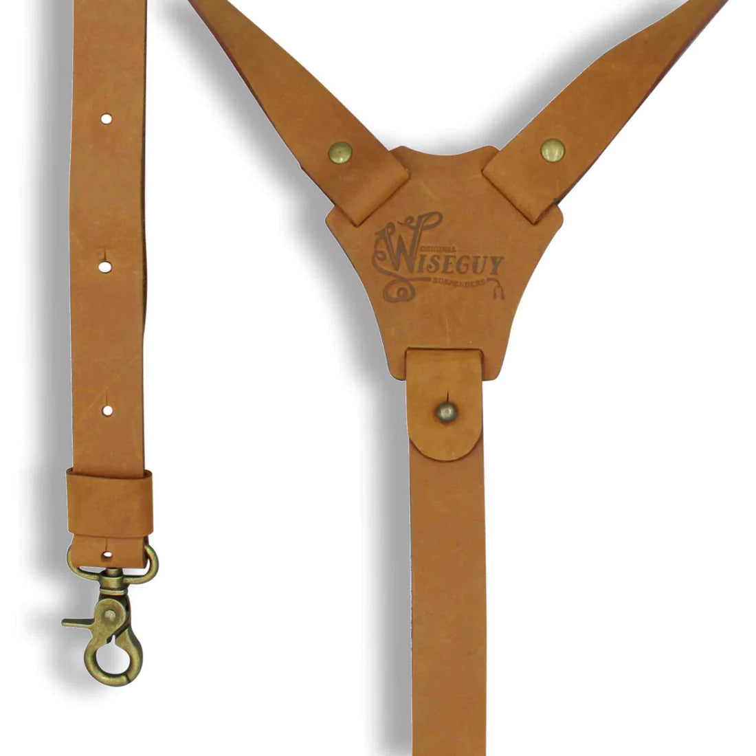 Crazy Horse Camel Brown Slim Suspenders