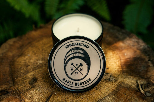 “Maple Bourbon” Soy Candle by Vintage Gentlemen