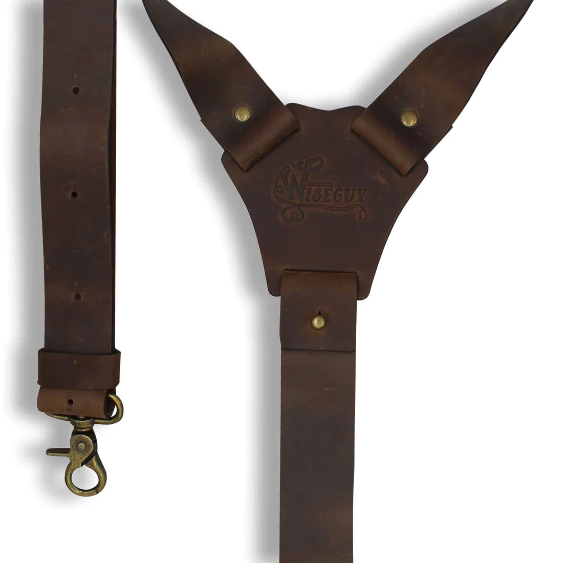 Crazy Horse Brown Wide Suspenders