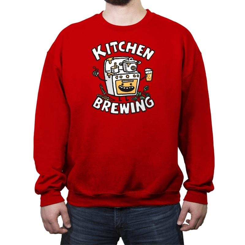 Kitchen Brewing - Crew Neck Sweatshirt by RIPT Apparel