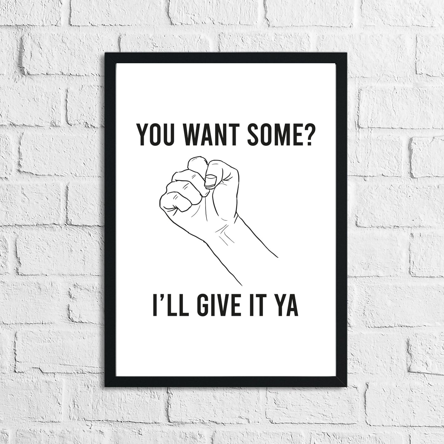 You Want Some? Humorous Funny Bathroom Wall Decor Print by WinsterCreations™ Official Store