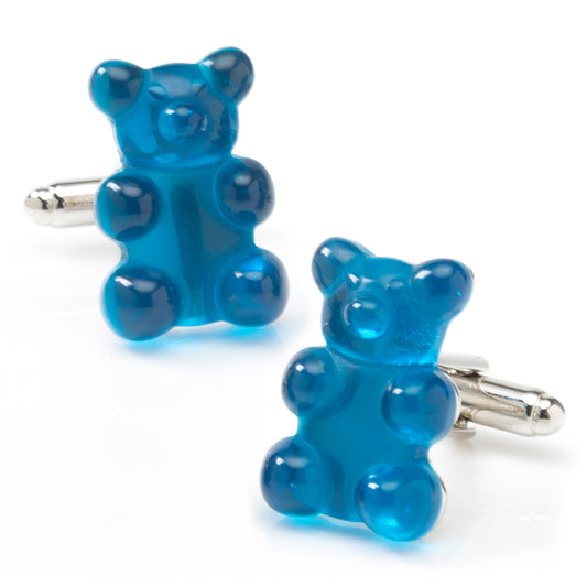 Blue Gummy Bear Cufflinks