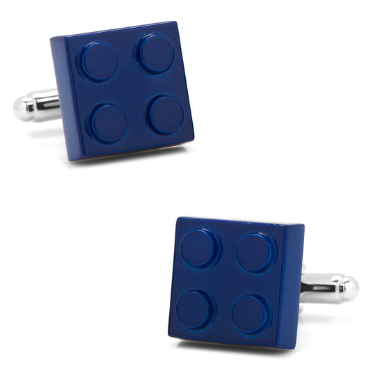 Blue Building Block Cufflinks