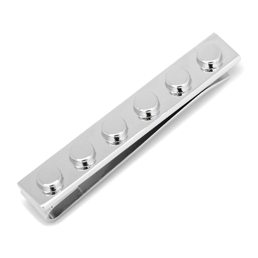 Silver Building Block Tie Bar