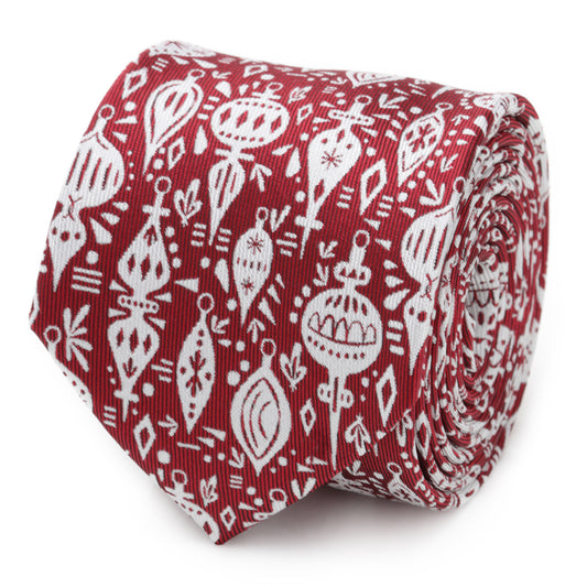 Christmas Wrap Red Men's Tie