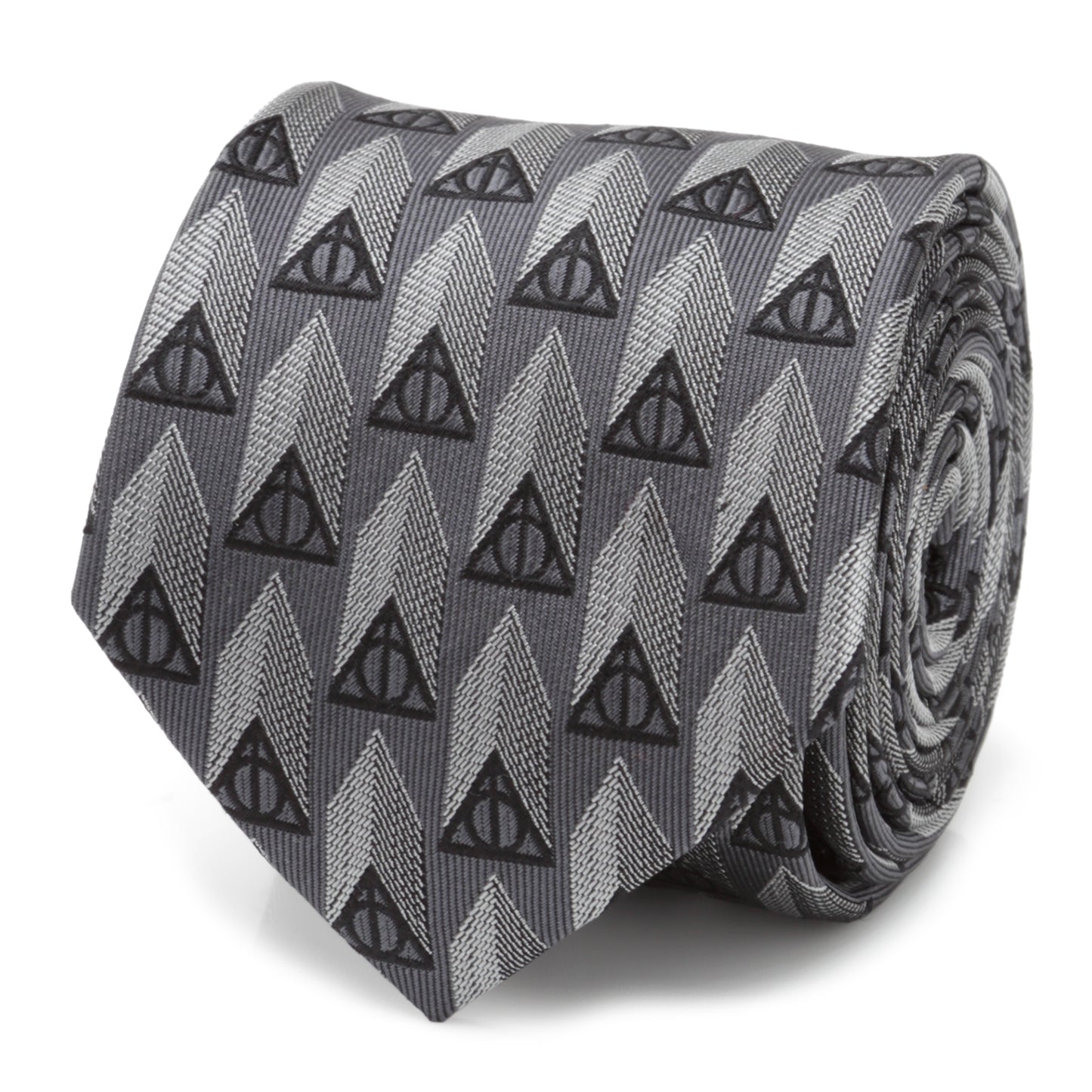 Deathly Hallows Gray Silk Men's Tie