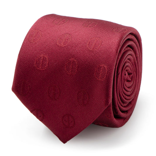 Deadpool Maroon Men's Tie