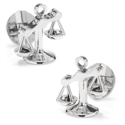 Moving Parts Scales of Justice Cufflinks