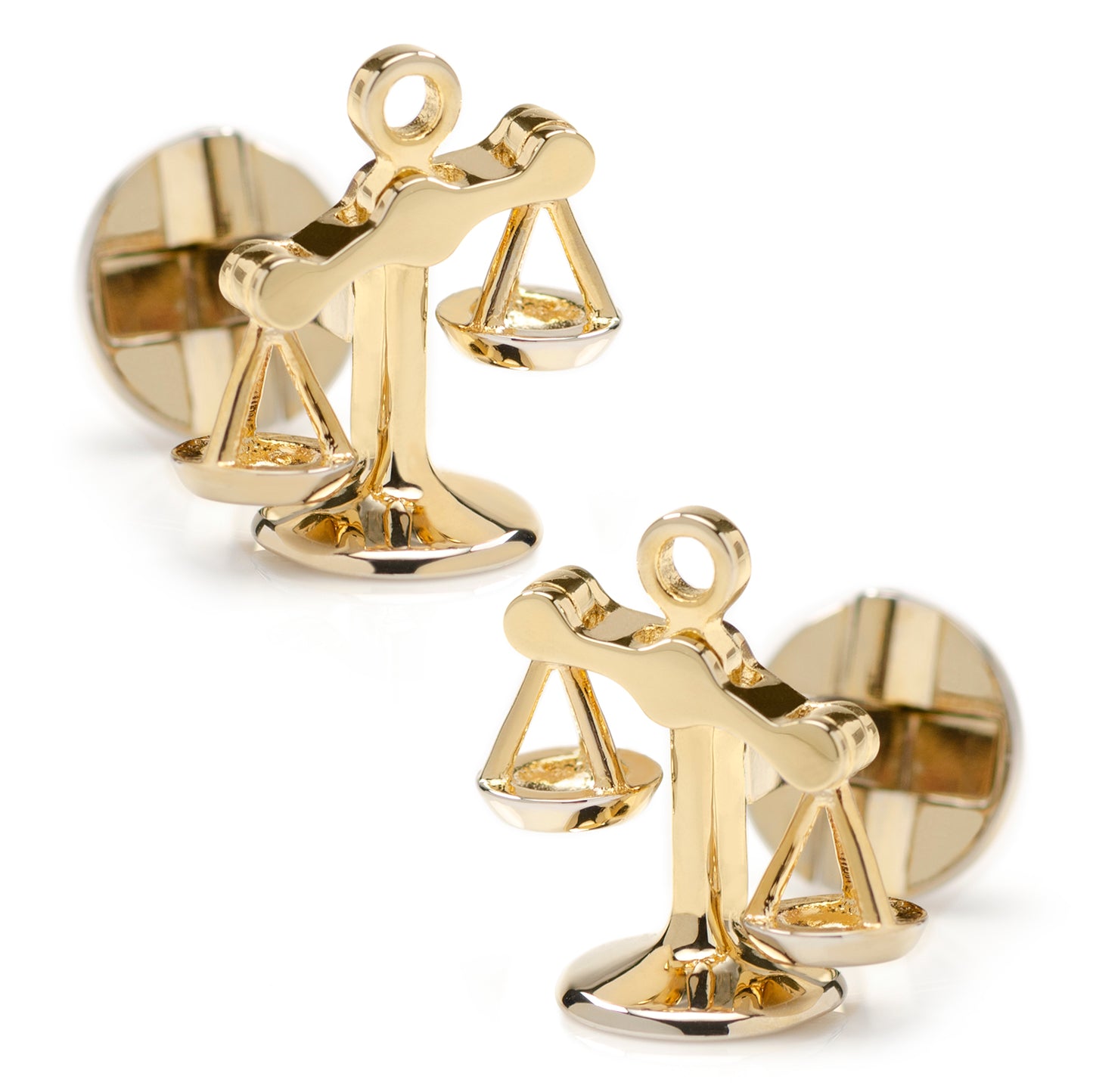 Moving Parts Gold Scales of Justice Cufflinks