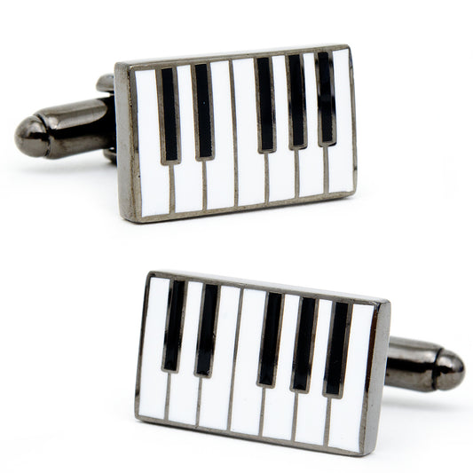 Enamel Piano Cufflinks