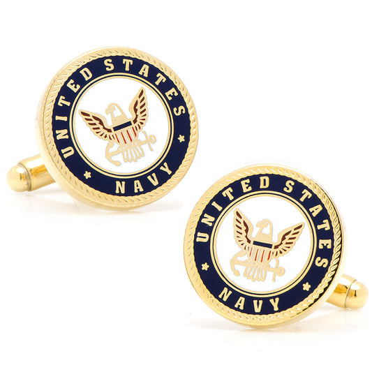 Enamel US Navy Cufflinks